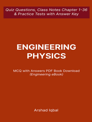 cover image of Engineering Physics MCQ (PDF) Questions and Answers | Physics MCQs e-Book Download